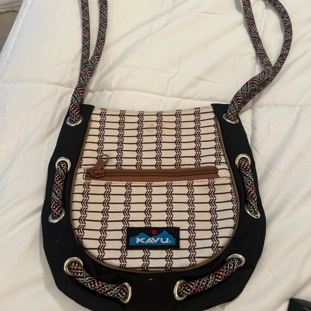 Kavu Crossbody Bag - Black, Brown, and Cream